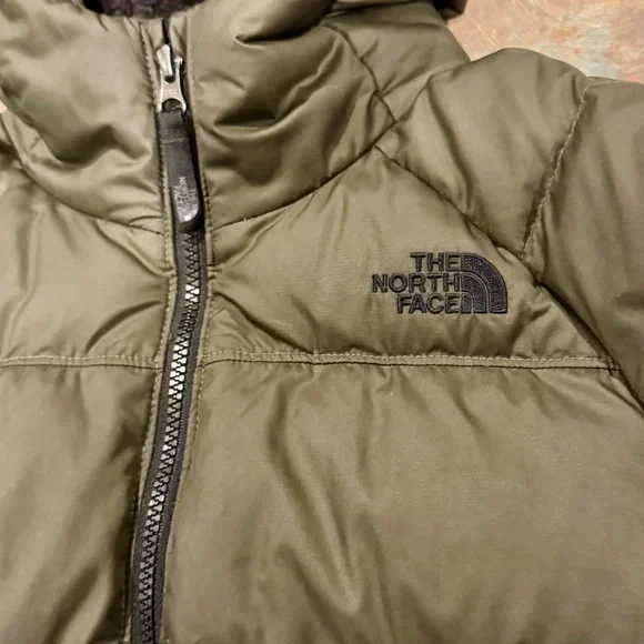 The North Face Olive Hooded Puffer Vest - Picture 5 of 7